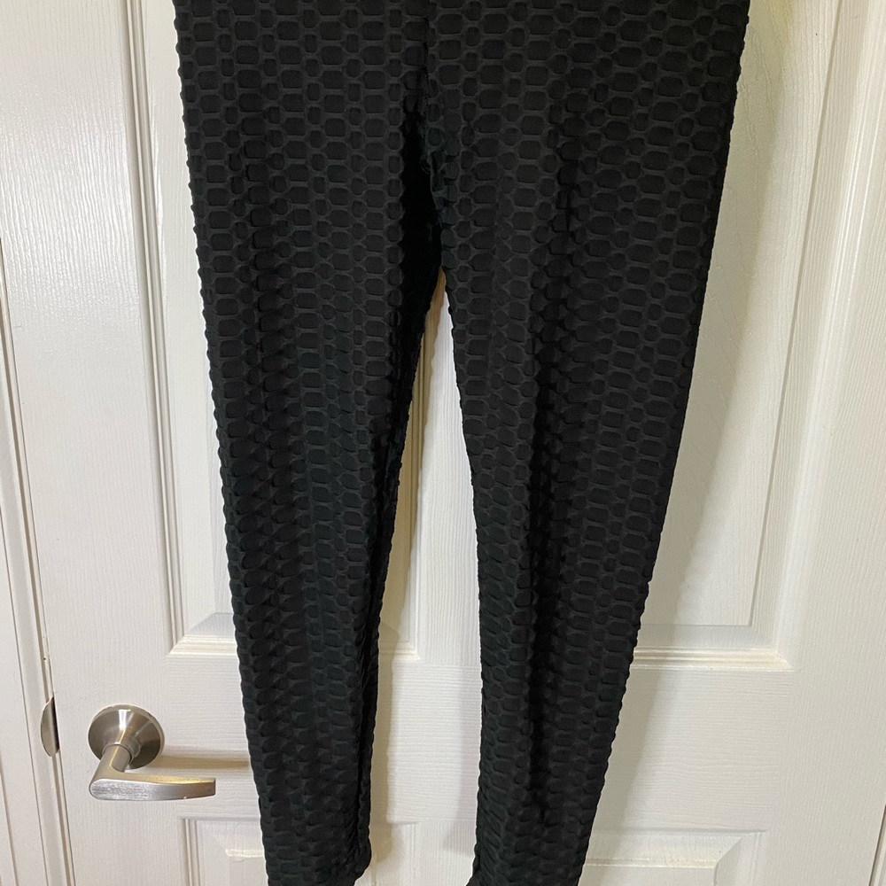 Black Tik Tok leggings-XL-PLEASE READ DESCRIPTION!